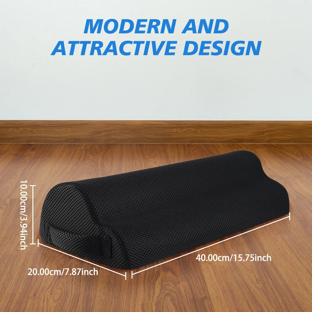 Memory Foam Under-Desk Footrest – 40 × 20 × 10cm Office, Gaming and Home Leg Support