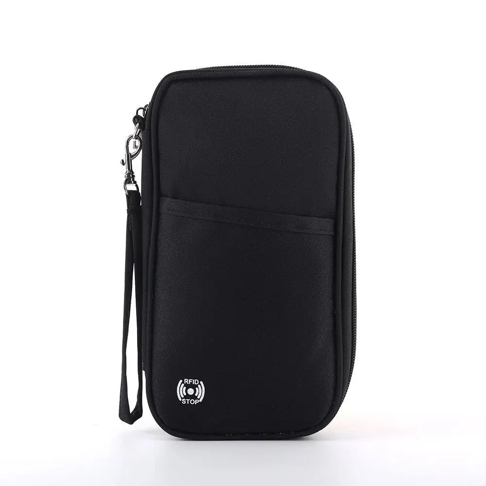 Family RFID-Blocking Passport Wallet – Travel Document Organizer & Credit Card Holder