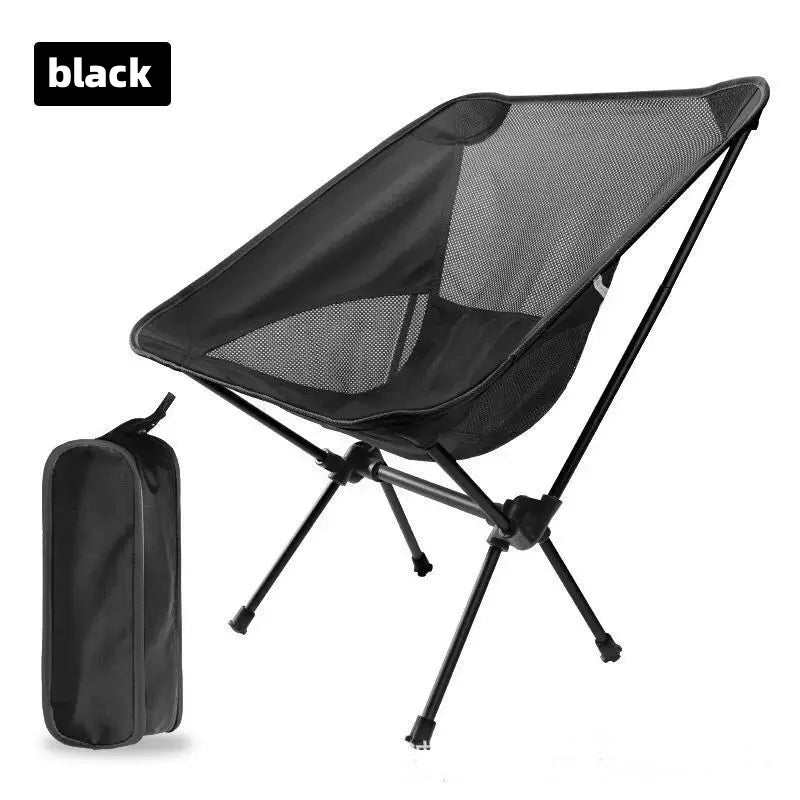 Outdoor Moon Folding Chair – Ultra-Light Aluminum Camping Backrest Chair