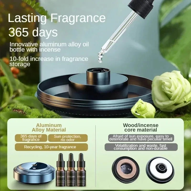 XMSJ OV-5 Smart Car Aroma Diffuser – Essential Oil Mist Freshener With 3 Fragrances