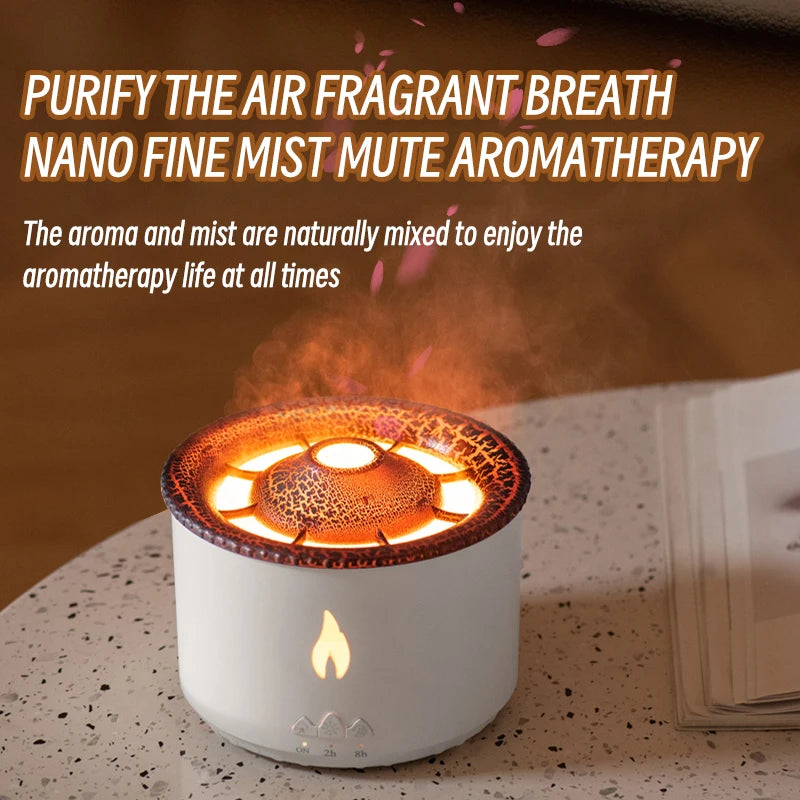 Kinscoter 360ml Jellyfish Mist Aroma Diffuser – Smoke Ring Humidifier With Remote Control