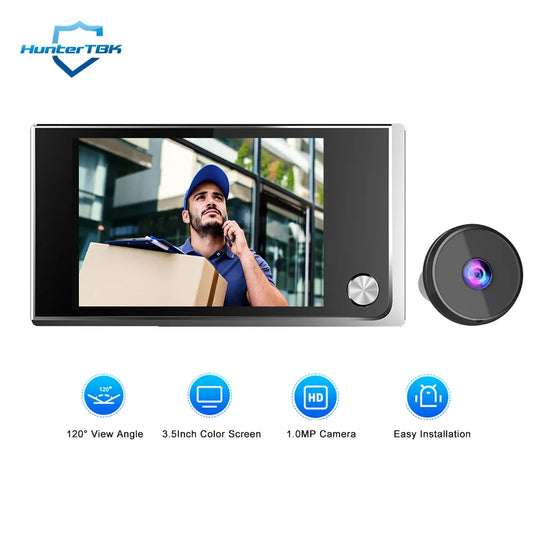 3.5” Digital Door Viewer – HD Peephole Camera with LCD Screen