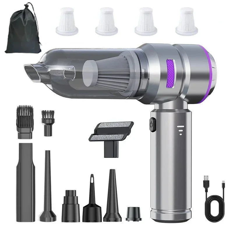 SUITU Wireless Car Vacuum Cleaner – 390000PA Brushless Handheld Mini Vacuum & Air Duster