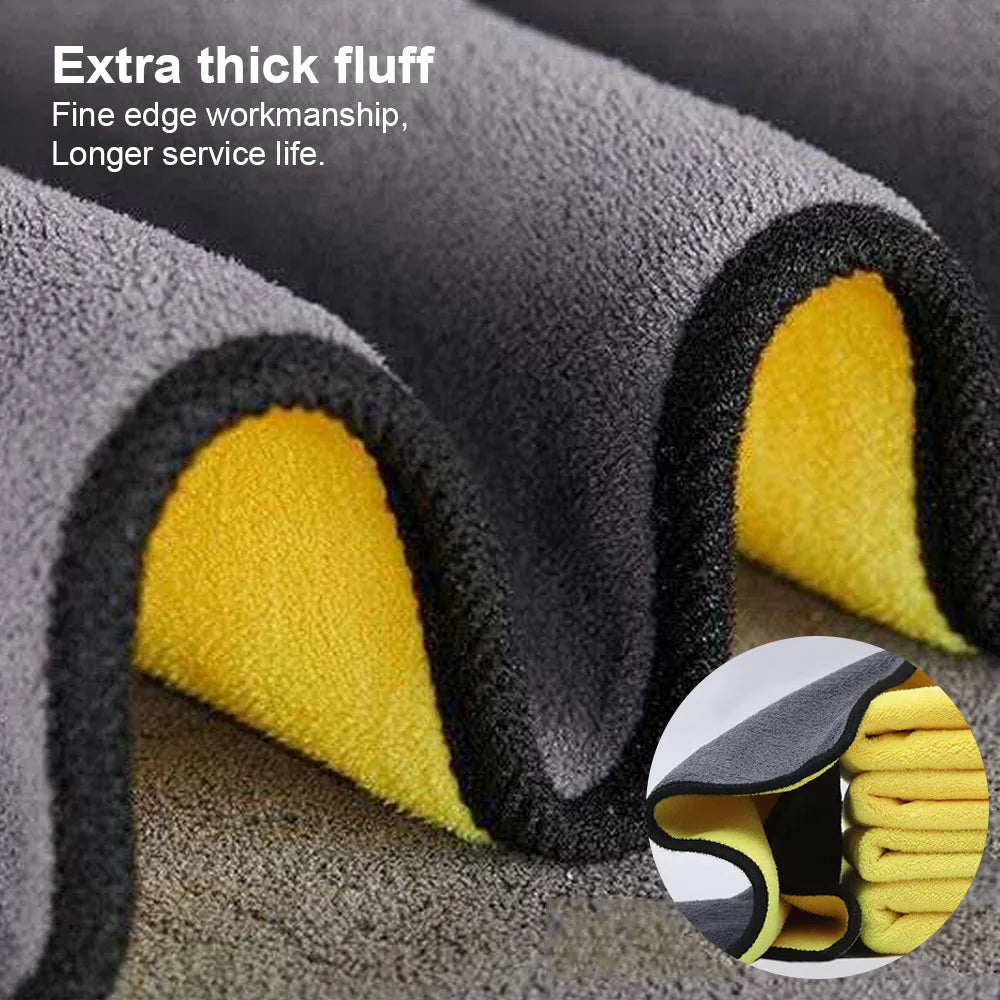 5–20 Pack Microfiber Car Cleaning Towels – Absorbent 30×30/30×60cm Cloths