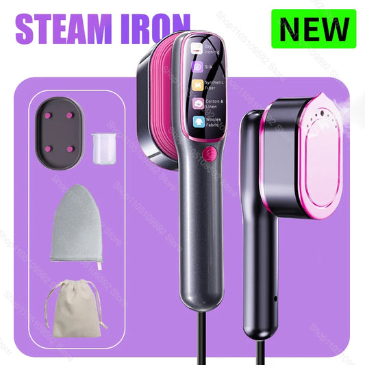 220V 1200W Handheld Garment Steamer – 5-Level Portable Steam Iron for Clothes