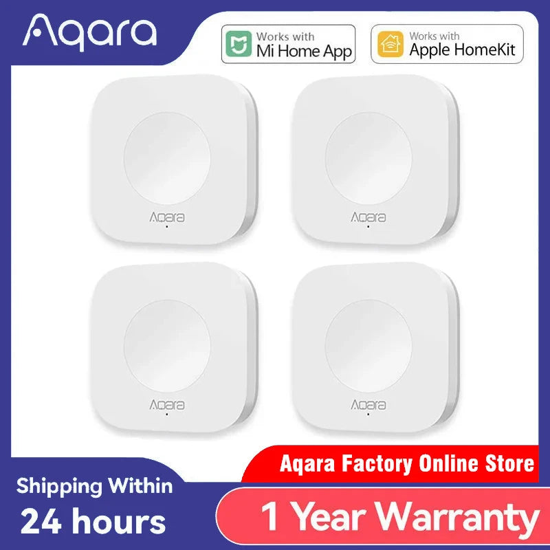 Aqara Smart Wireless Mini Switch – Zigbee Remote Control Button for Home Automation
