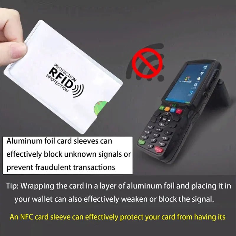 RFID-Blocking Card Protector Sleeves – 5 or 10-Pack Anti-Skimming Wallet Inserts - Goodify Mart