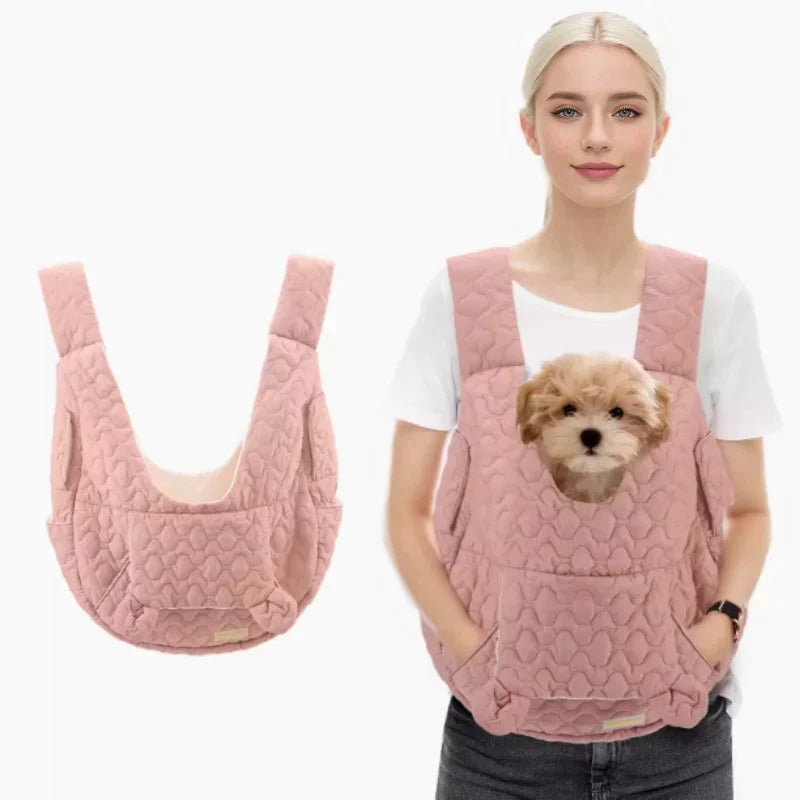 Waterproof Pet Carrier Backpack – Windproof Chest Bag for Small Dogs & Cats (Up to 4kg)
