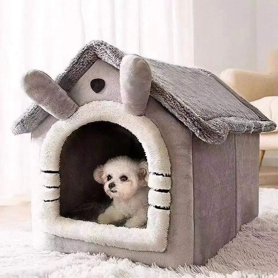 Cozy Indoor Pet Tent Bed With Removable Washable Cushion For Small Dogs & Cats
