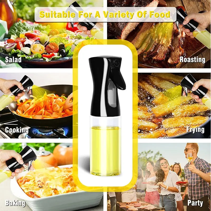 Oil Spray Bottle 200/300/500ml – Olive Oil Sprayer for BBQ, Cooking & Baking