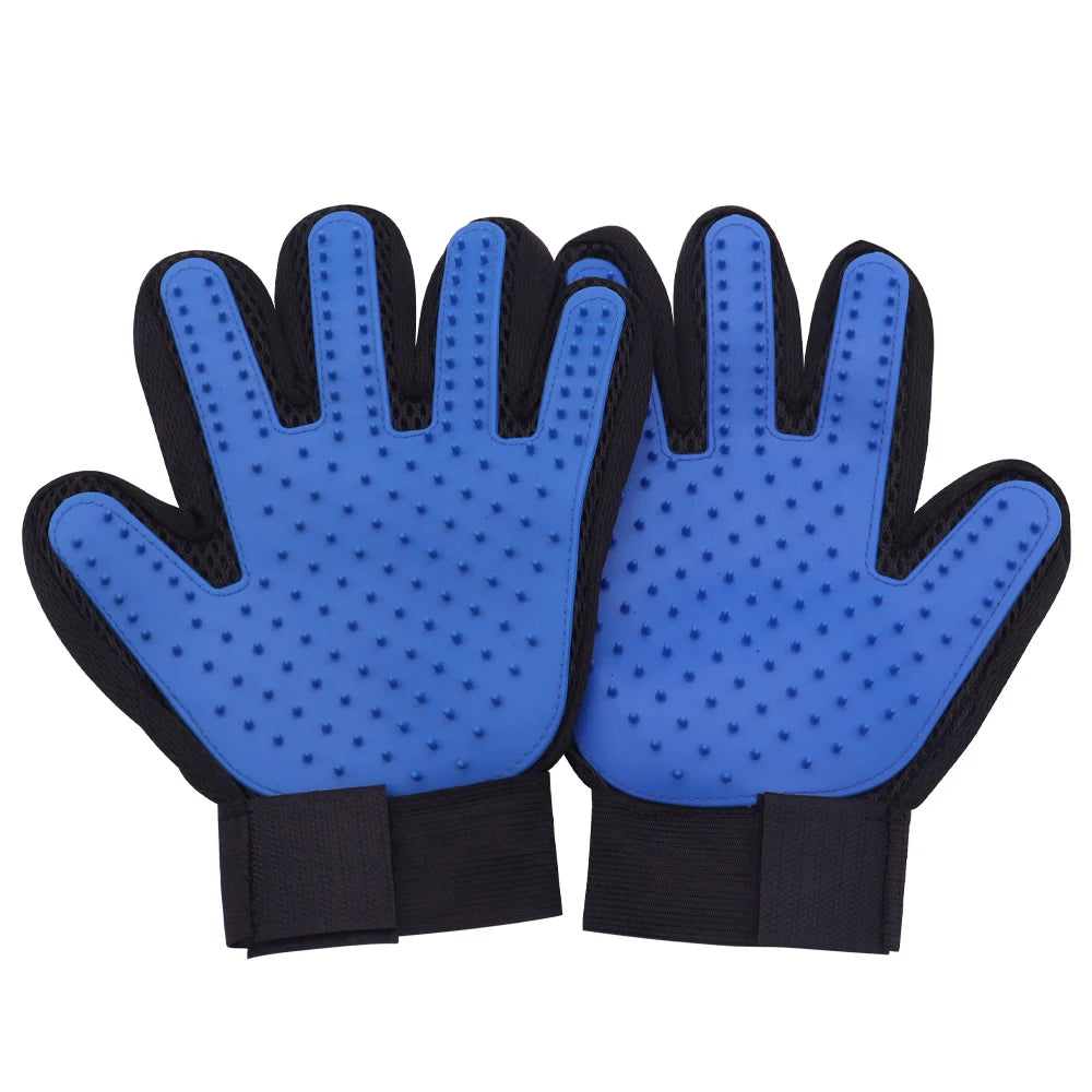 Pet Grooming Glove – Cat & Dog Deshedding Brush for Hair Removal, Bathing & Massage