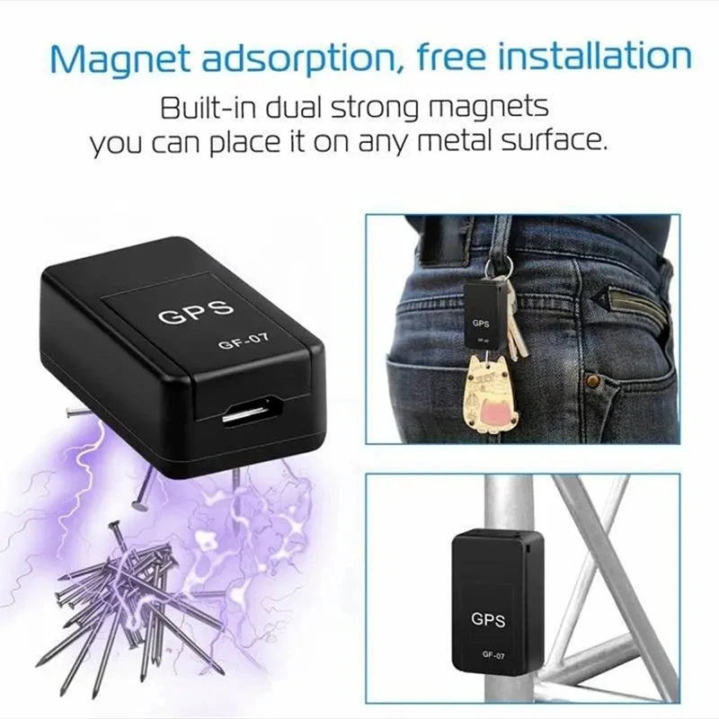 GF-07 Mini Magnetic Vehicle Locator – Compact SMS Position Tracker for Cars