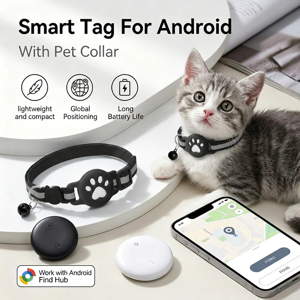 Google Find Hub Item Finder Tag for Android – Tracker for Bags, Luggage and Pet Collars