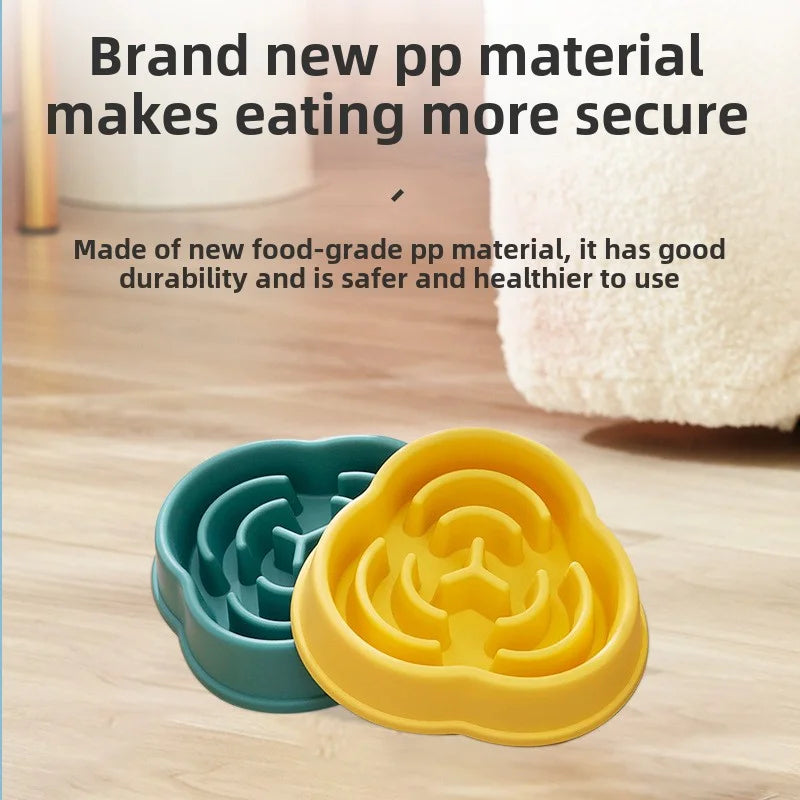 Dog Slow Feeder Bowl – Anti-Choking Cloud Shape Slow Eating Bowl for Large & Small Dogs (500ml)