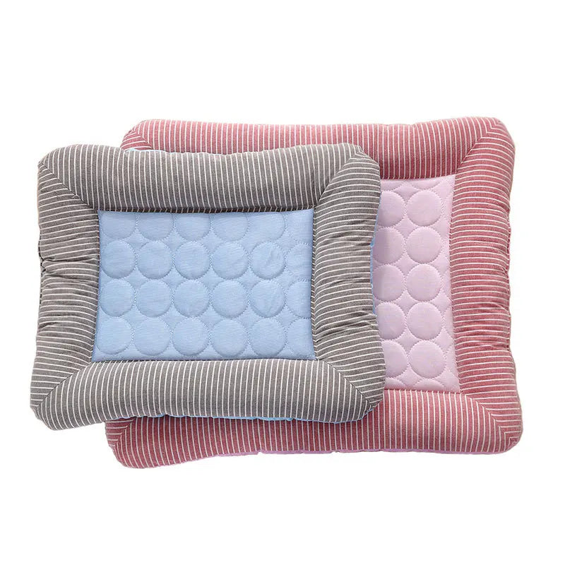 Breathable Summer Cooling Mat For Dogs & Cats – Washable Cotton Pet Bed