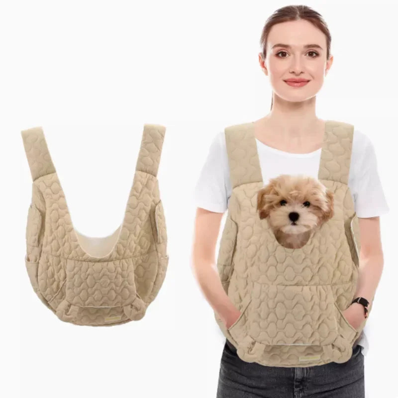 Waterproof Pet Carrier Backpack – Windproof Chest Bag for Small Dogs & Cats (Up to 4kg)