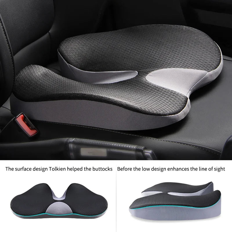Memory Foam Seat Cushion – Non-Slip Chair & Car Seat Cushion for Office, Driving & Everyday Sitting