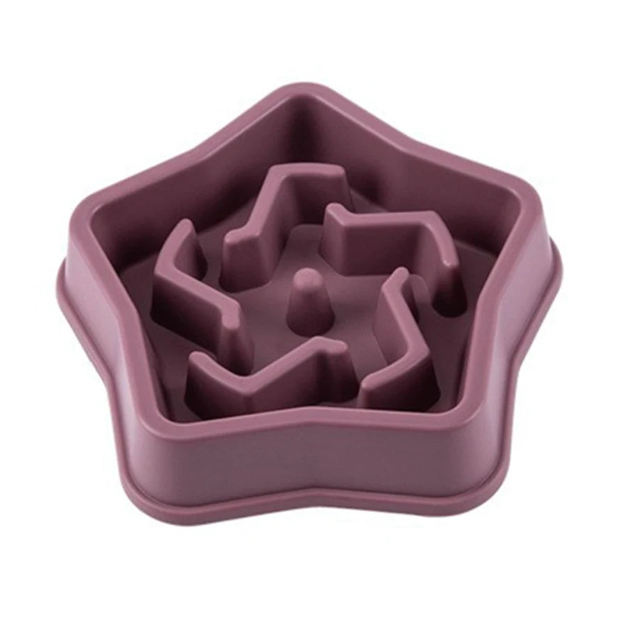 Dog Slow Feeder Bowl – Anti-Choking Cloud Shape Slow Eating Bowl for Large & Small Dogs (500ml)