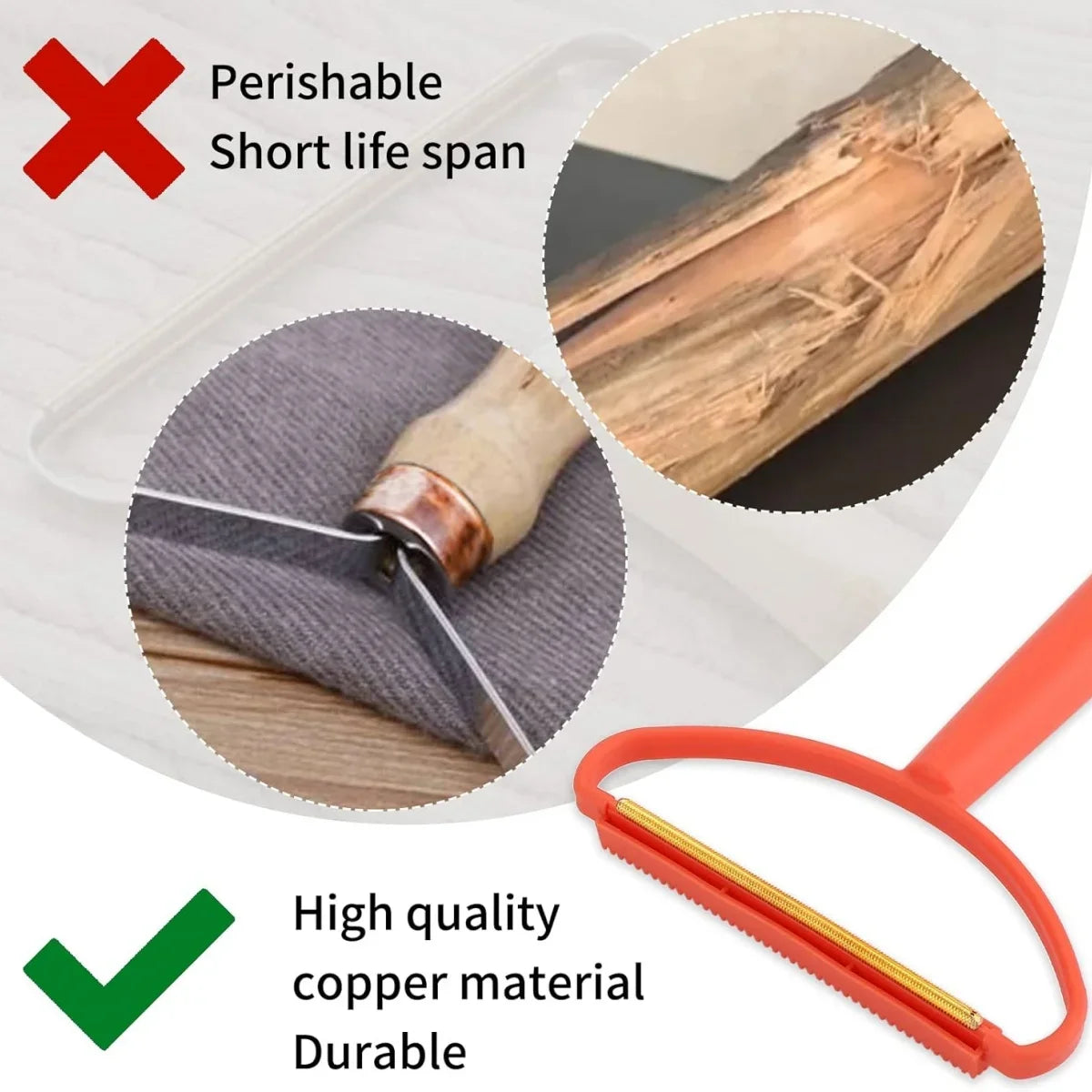 Reusable Pet Hair Remover – Portable Manual Lint Scraper for Couch, Carpet & Rugs