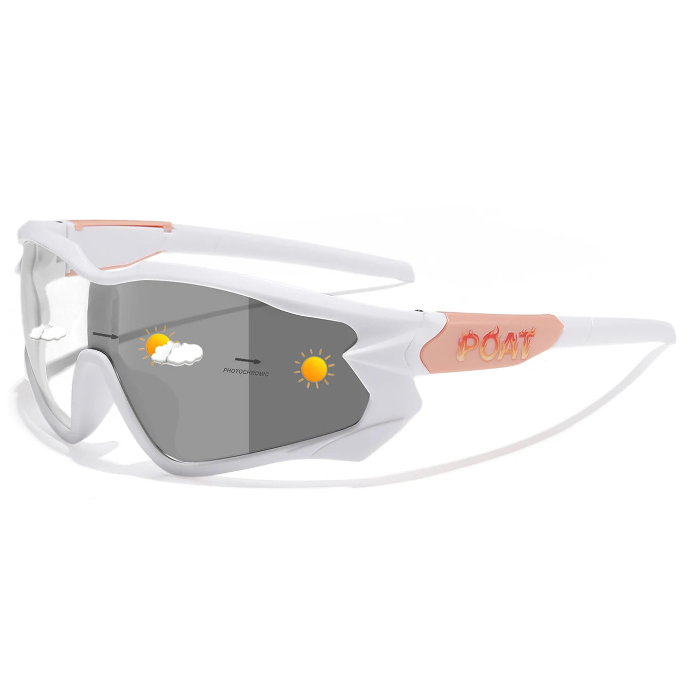 POAT Photochromic Cycling Sunglasses – UV400 MTB Bike Sports Glasses for Men & Women