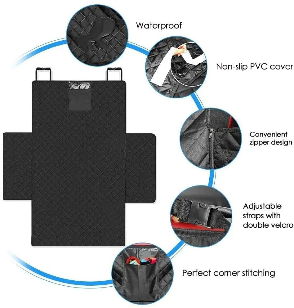 Waterproof Dog Car Seat Cover for SUV – Wear-Resistant Pet Back Seat Protector, Easy Install