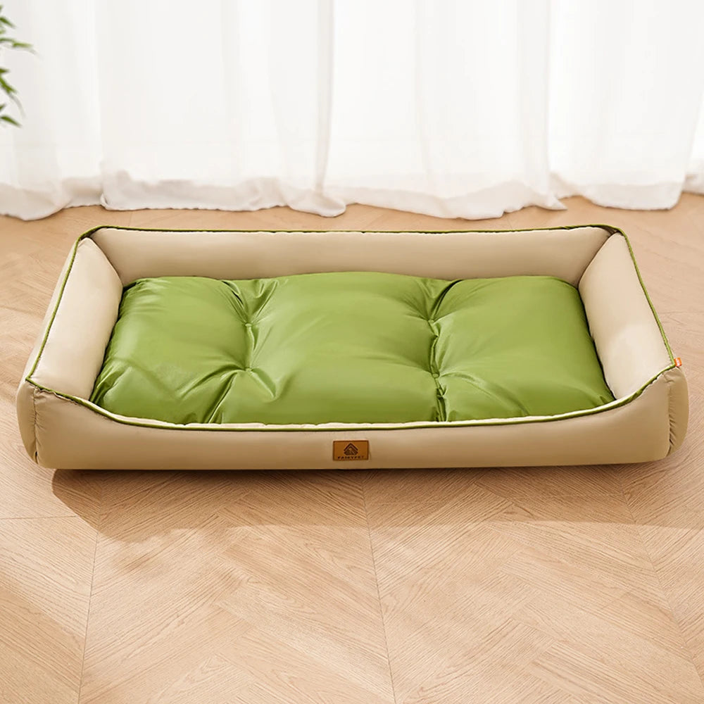 Large Corduroy Dog Sofa Bed – Warm Washable Cushion For Dogs & Cats