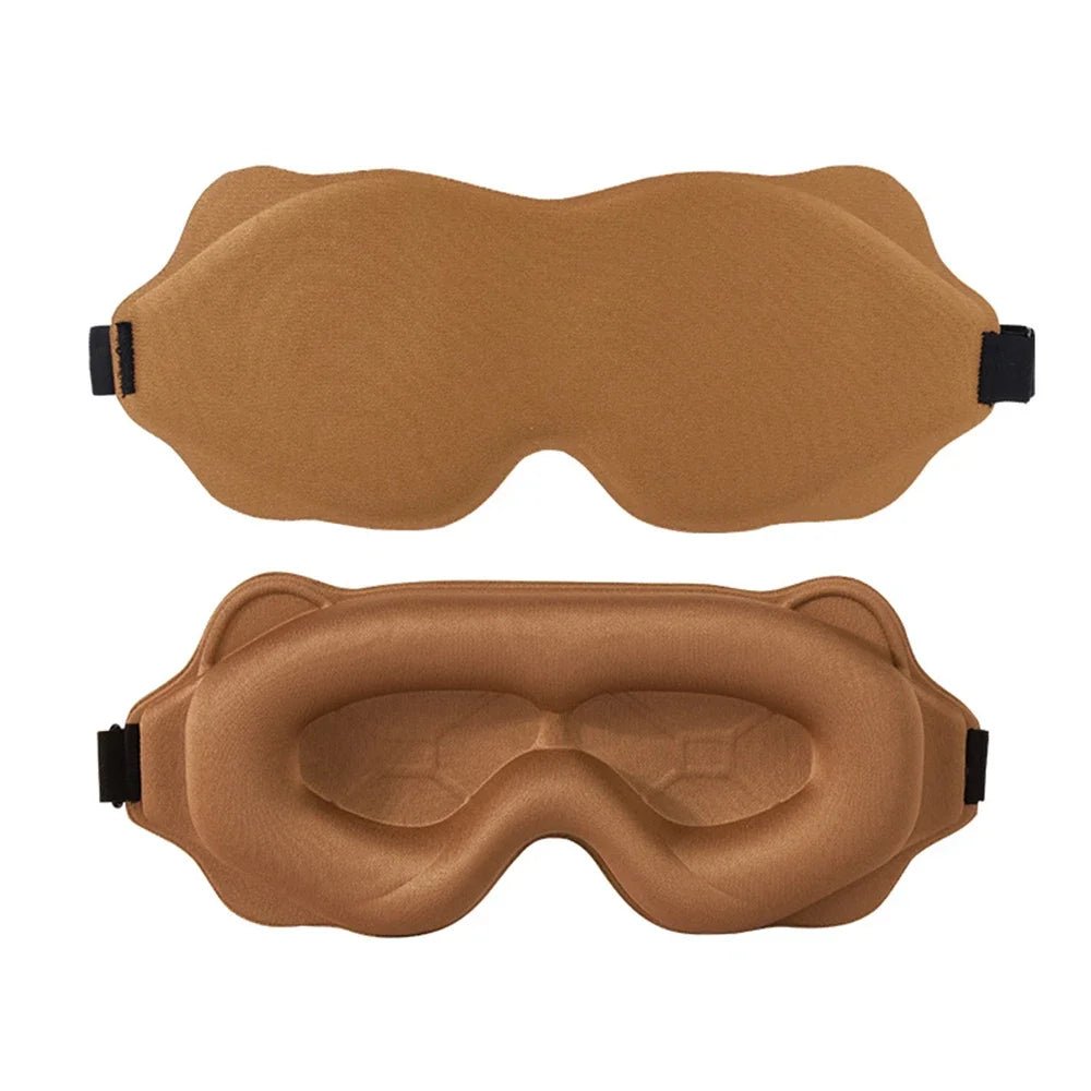 3D Contoured Blackout Sleep Mask – Soft Padded Eye Mask With Adjustable Strap - Goodify Mart