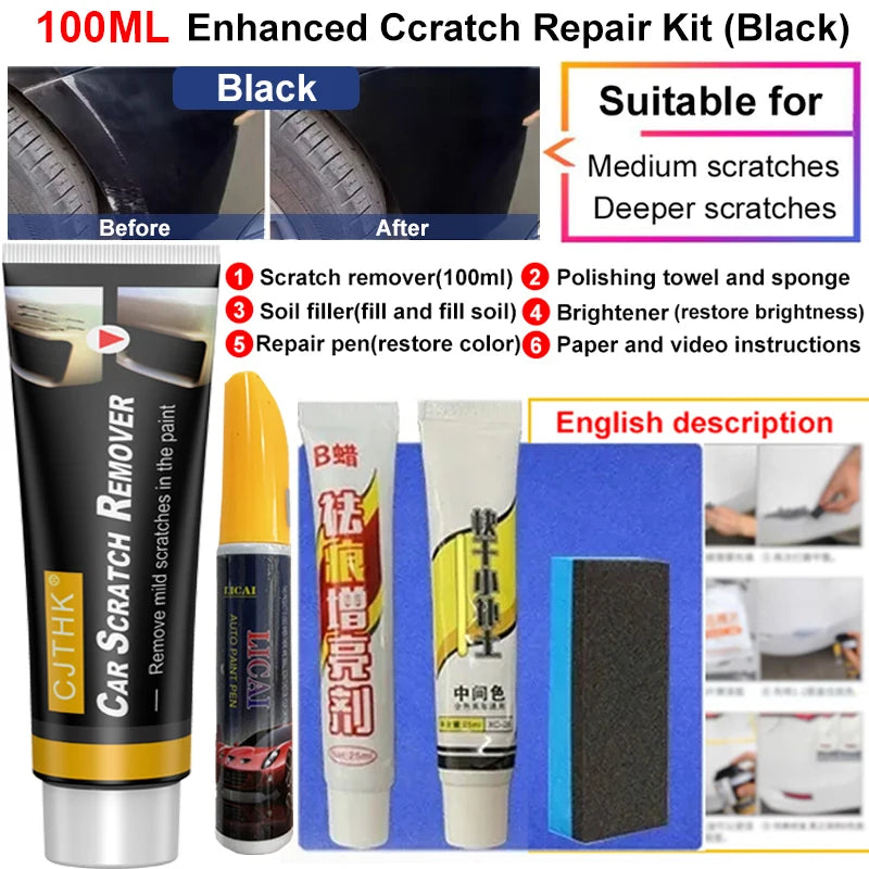 CJTHK Car Scratch & Swirl Remover Paste – 20ml, 60ml & 100ml Paint Polishing Compound
