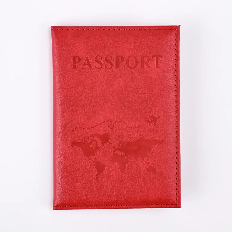 Colorful PU Passport Holder – Travel Cover With ID, Ticket & Credit Card Slots