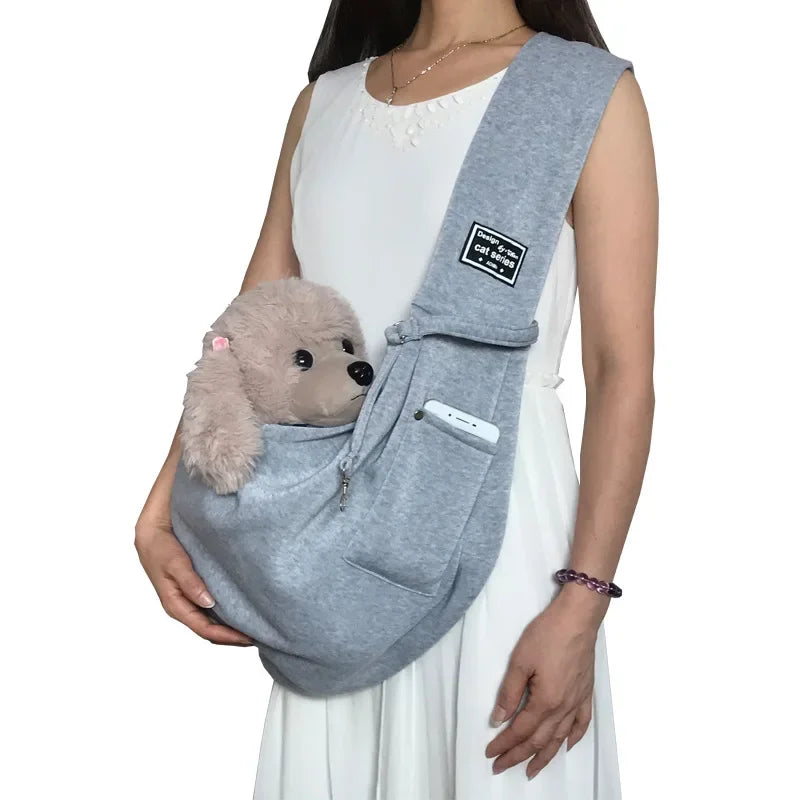 Comfortable Pet Sling Carrier – Crossbody Shoulder Bag for Small Dogs & Cats