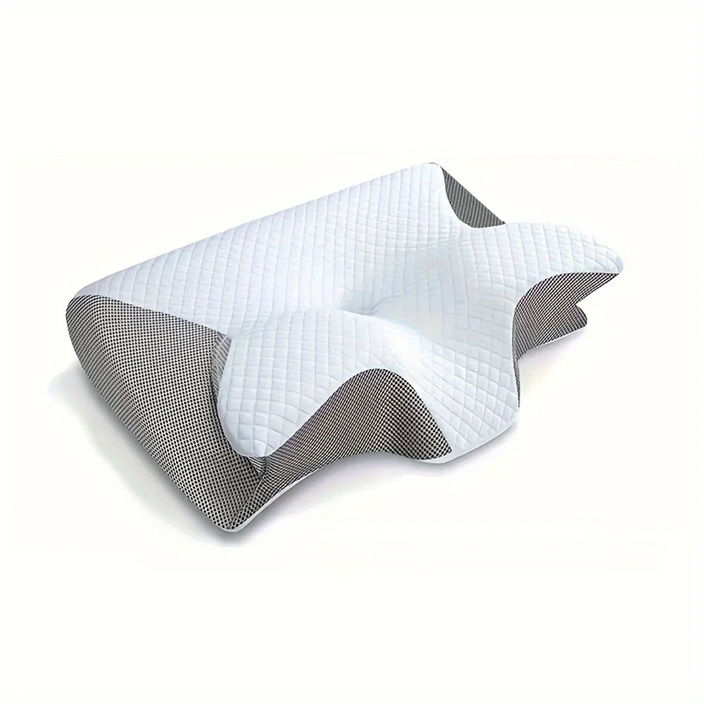 Ergonomic Wave Memory Foam Pillow For Side, Back & Stomach Sleepers