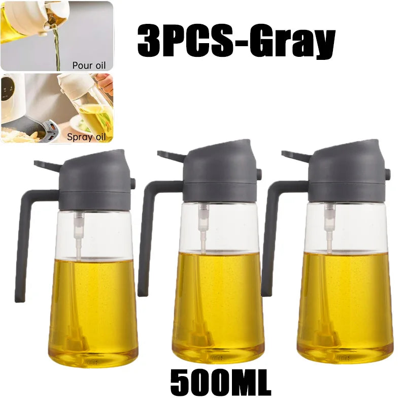 Oil Spray Bottle 200/300/500ml – Olive Oil Sprayer for BBQ, Cooking & Baking