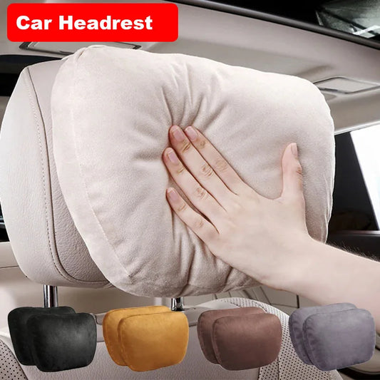 Universal Car Headrest Neck Pillow – Soft Adjustable Seat Support Cushion