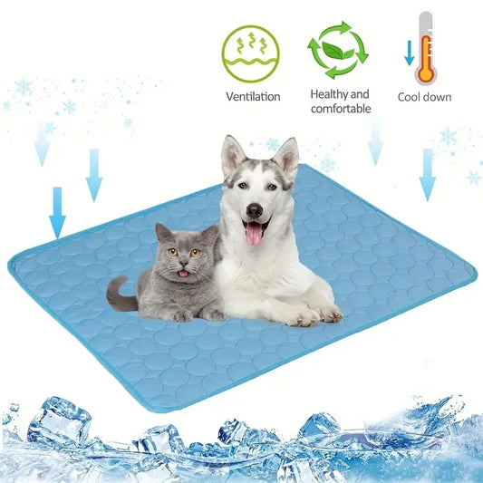 Self-Cooling Dog Mat For Small & Large Dogs – Washable Summer Pet Pad