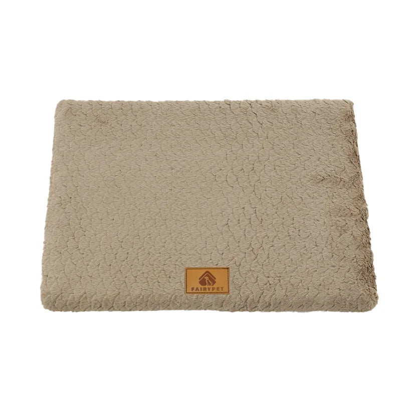 3D Foam Dog Bed With Washable Faux Fur Cover & Non-Slip Base