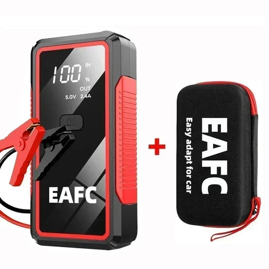 EAFC 12V Portable Car Jump Starter – 600A–2000A Battery Booster With Power Bank & LED Light