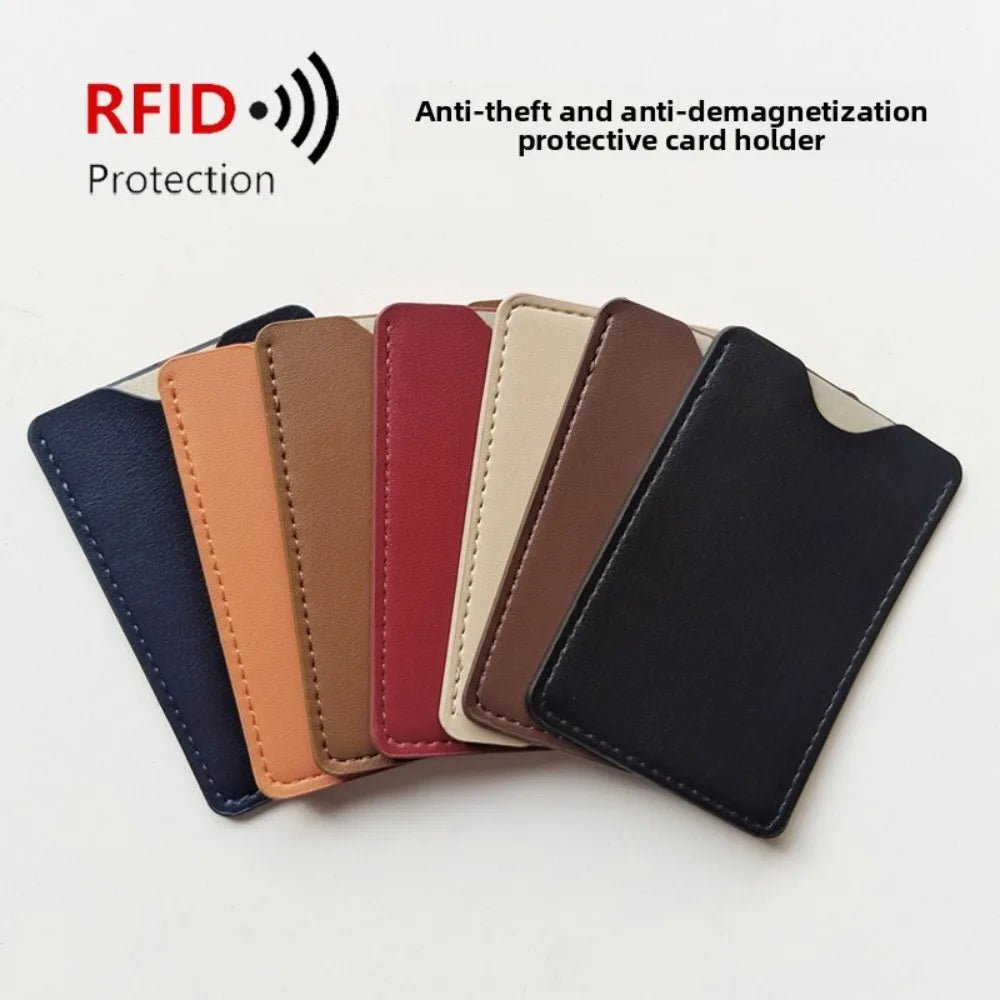 Ultra-Thin RFID-Blocking PU Card Sleeve – Bank, ID and Travel Card Holder - Goodify Mart