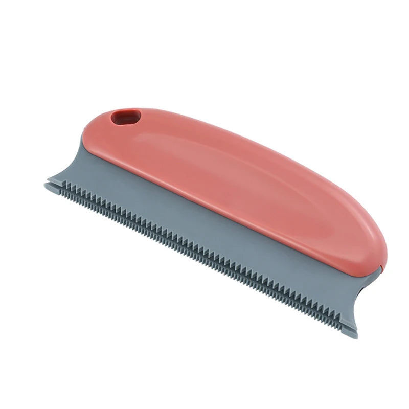 Portable Lint & Pet Hair Remover Brush – Dual Serrated Fabric Cleaner for Sofa, Carpet & Clothing