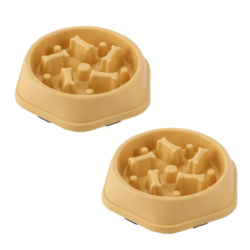 Non-Slip Slow Feeder Dog Bowl – Anti-Choking Puzzle Feeding Dish for Small, Medium & Large Dogs