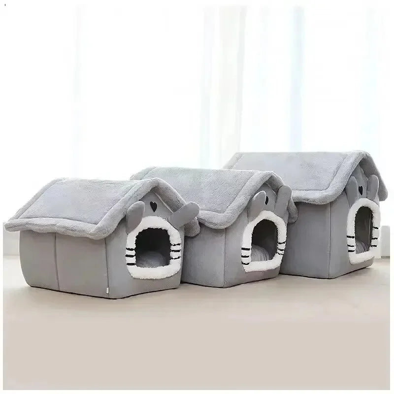 Cozy Indoor Pet Tent Bed With Removable Washable Cushion For Small Dogs & Cats