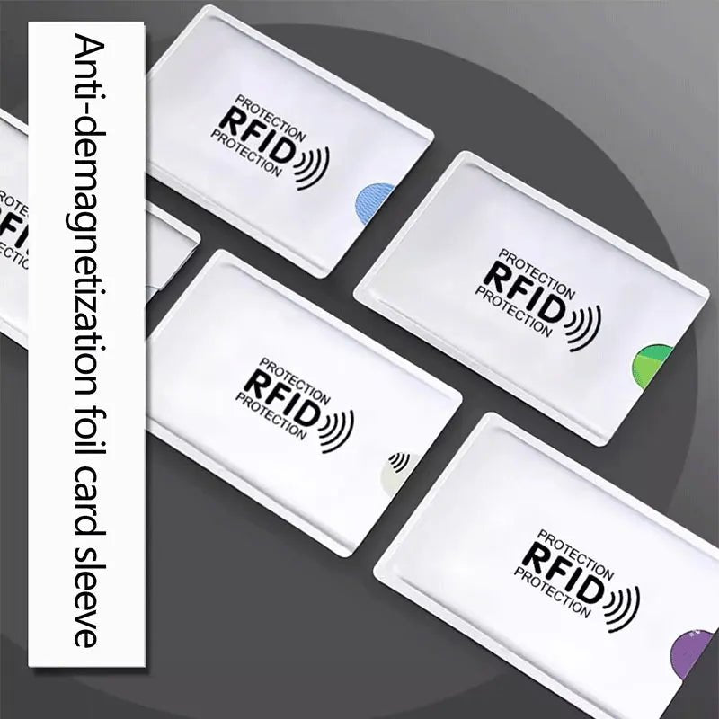 RFID-Blocking Card Protector Sleeves – 5 or 10-Pack Anti-Skimming Wallet Inserts - Goodify Mart