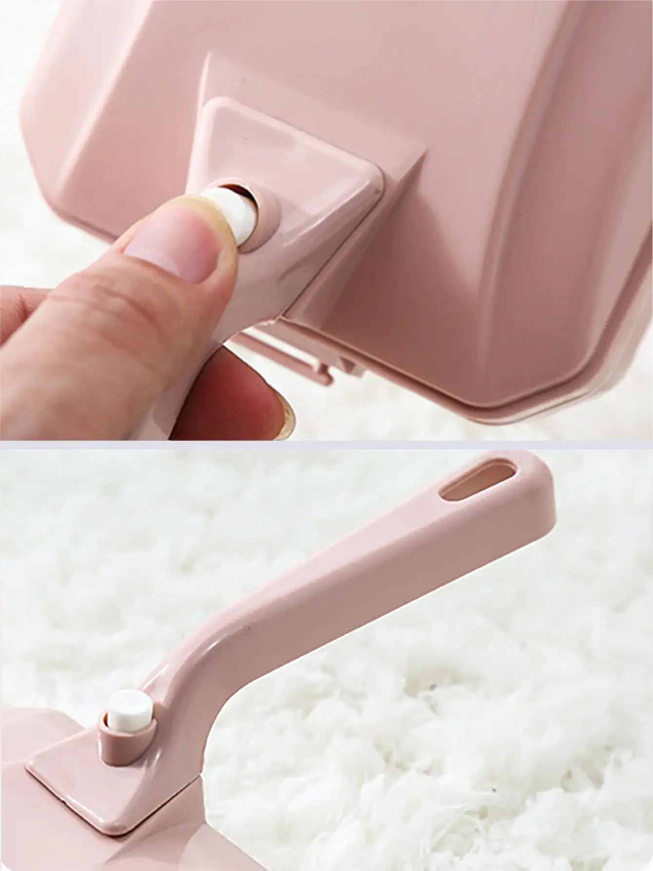 Handheld Double Roller Pet Hair Remover – Manual Carpet & Sofa Brush Sweeper for Fur, Crumbs & Dust