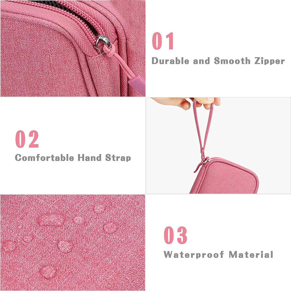 Portable Electronics Organizer Bag – Travel Cable and Charger Storage Case