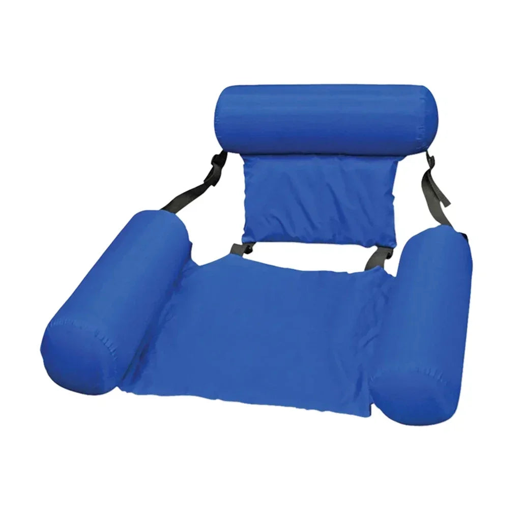 Foldable Floating Water Hammock – Inflatable Pool Lounger Mat for Swimming & Beach