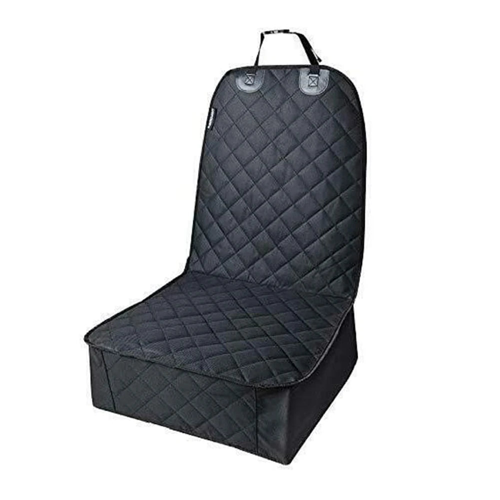 Waterproof Dog Car Front Seat Cover – Non-Slip Pet Seat Protector with Cushion Padding