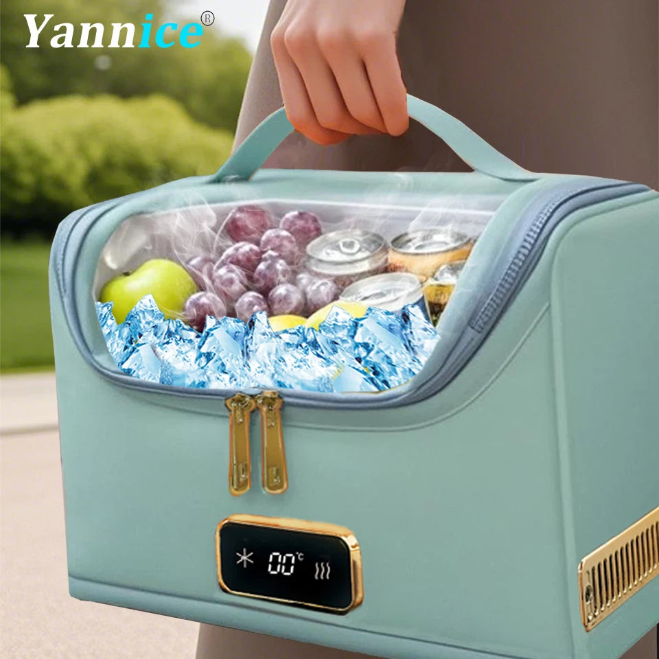 E-ACE R16G 4L Portable Electric Cooler & Warmer Bag – 12V Car Food and Drink Carrier