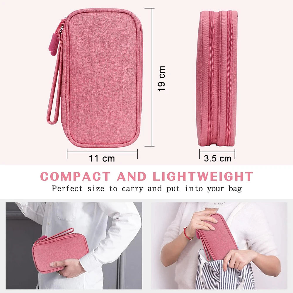 Portable Electronics Organizer Bag – Travel Cable and Charger Storage Case