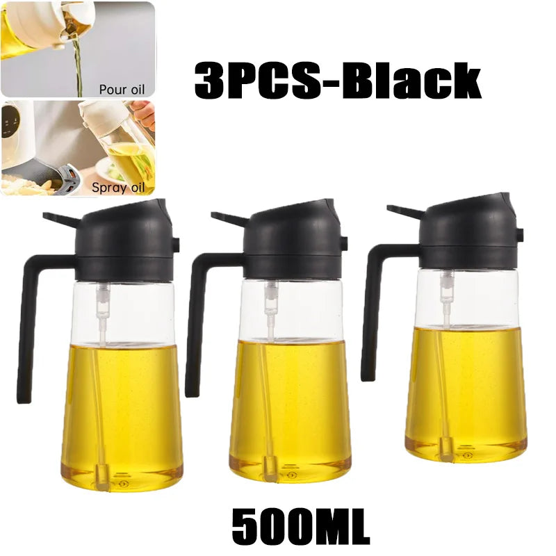 Oil Spray Bottle 200/300/500ml – Olive Oil Sprayer for BBQ, Cooking & Baking