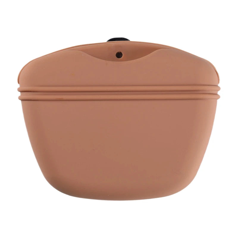 Portable Dog Training Treat Pouch – Silicone Waist Bag for Obedience, Agility & Outdoor Walking