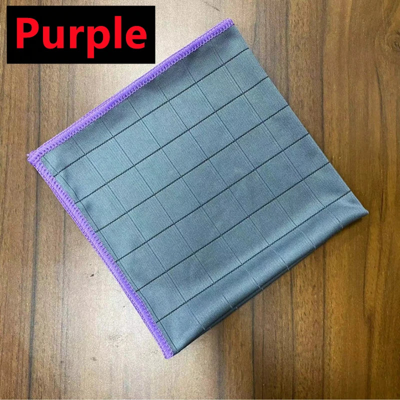 3-Pack Carbon Microfiber Cleaning Cloths – 40×50cm Low-Lint Glass & Kitchen Towels